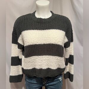 Francescas Chenille Fuzzy Color Block  Sweater: Size Small, New with Tags